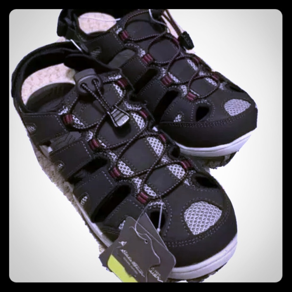 EDDIE BAUER🤩NWT BLACK size9 OUTDOOR HIKING SANDAL